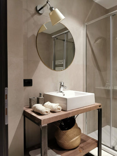 Monica Mariz casa ester B&B bagno stile industriale